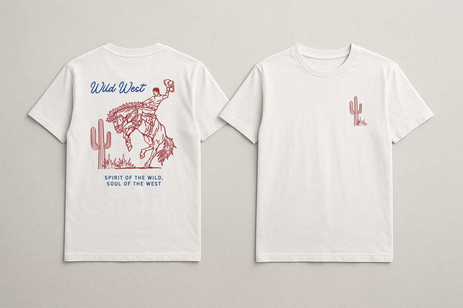 Camiseta Wild West White