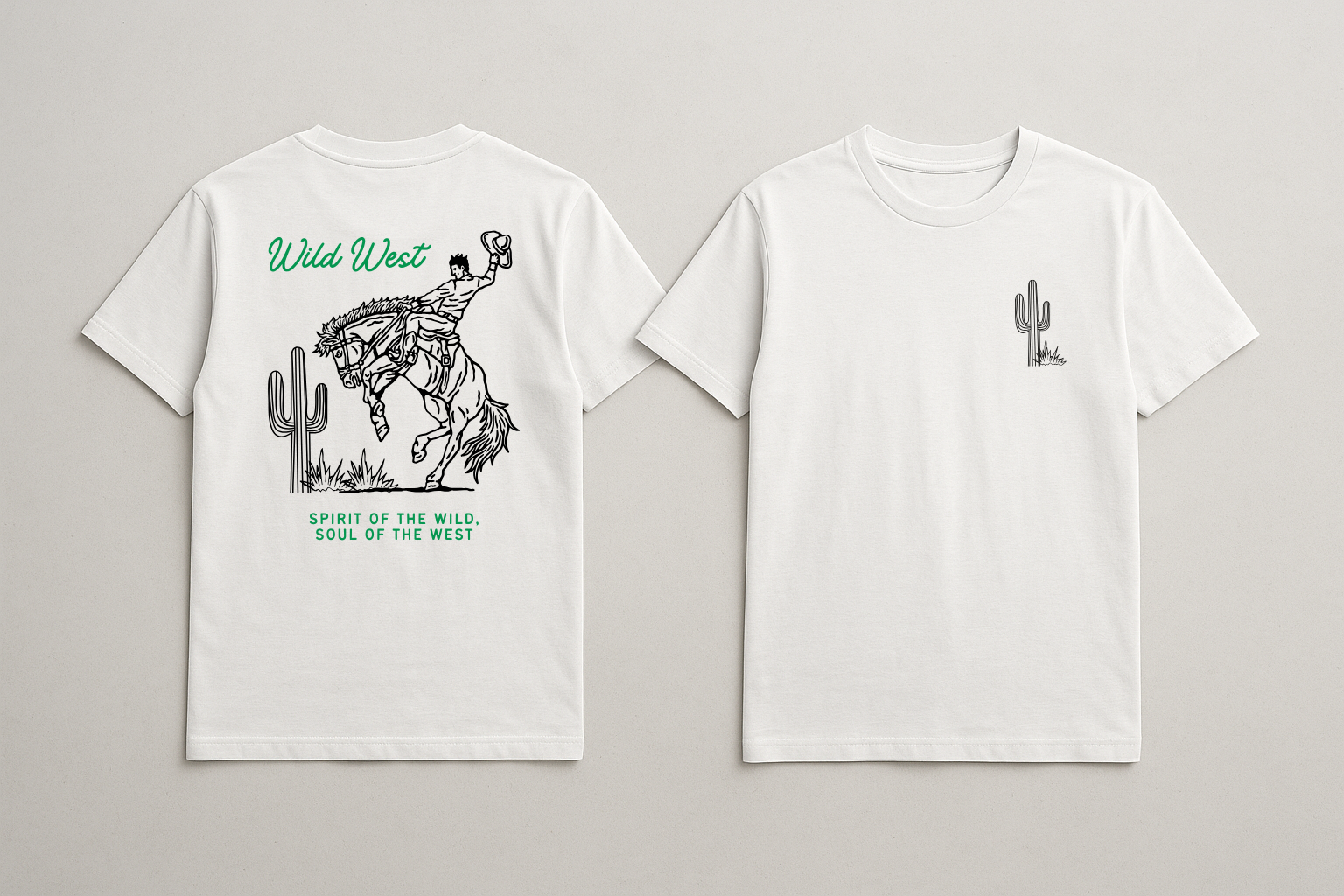 Camiseta Wild West White