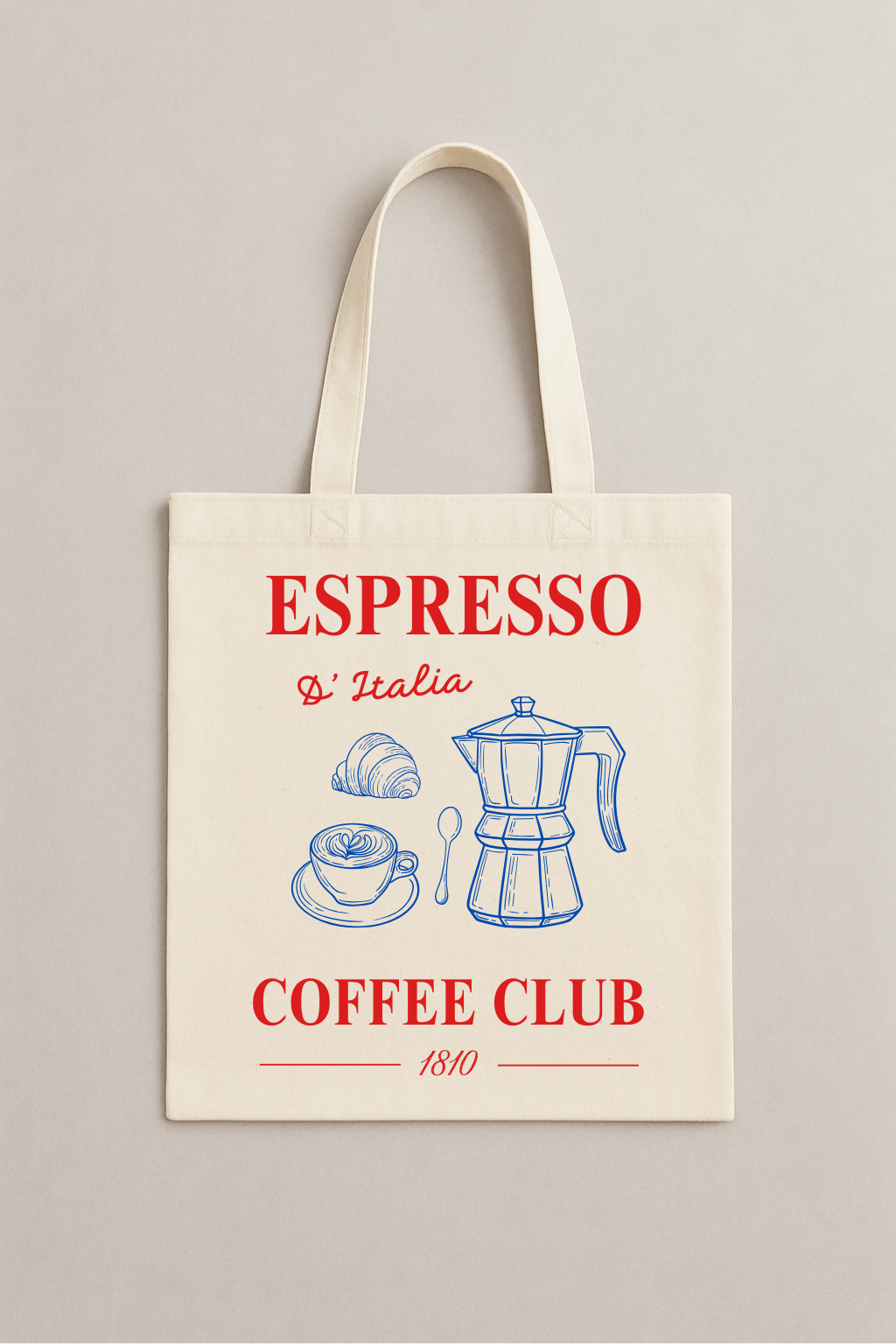 Tote Bag Espresso Rojo