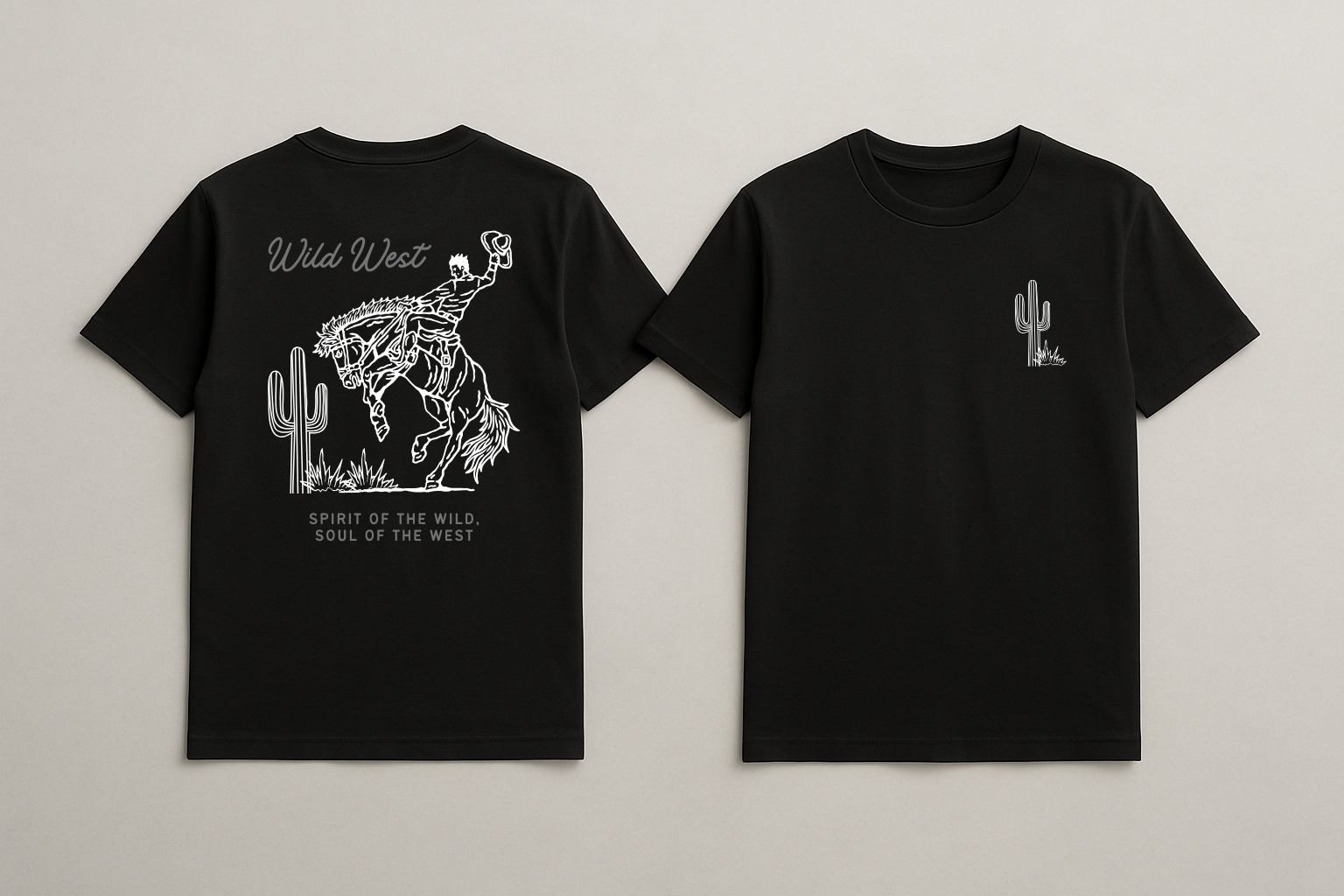 Camiseta Wild West Black