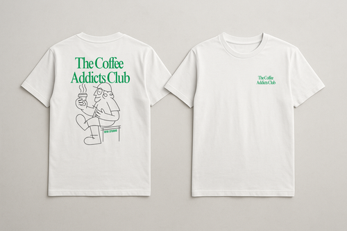 Camiseta Coffee Addicts White