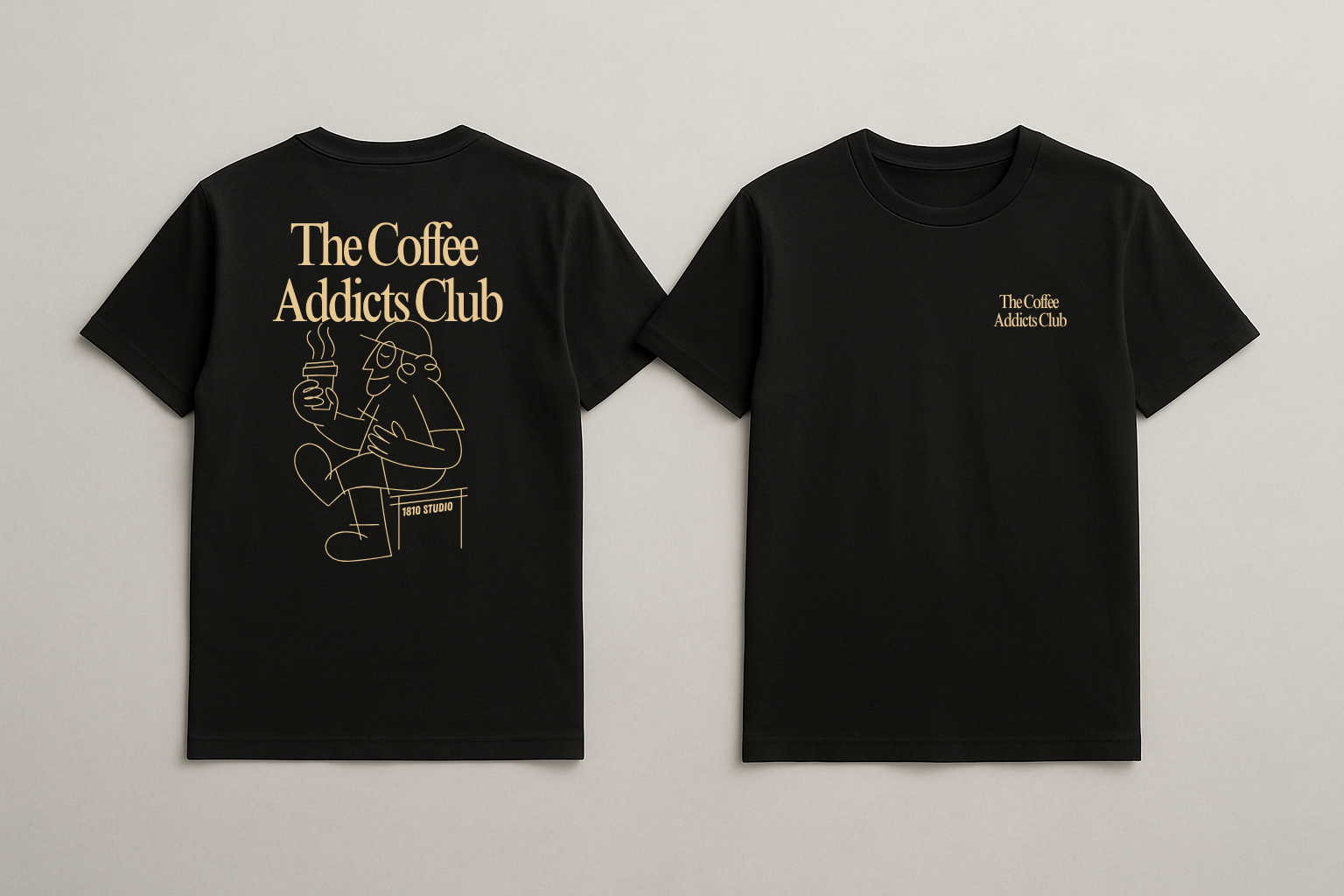 Camiseta Coffee Addicts Black
